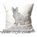 4 Wooden Shoes Personalized French Bulldog Dog Breed Word Silhouette Throw Pillow FWDS1694